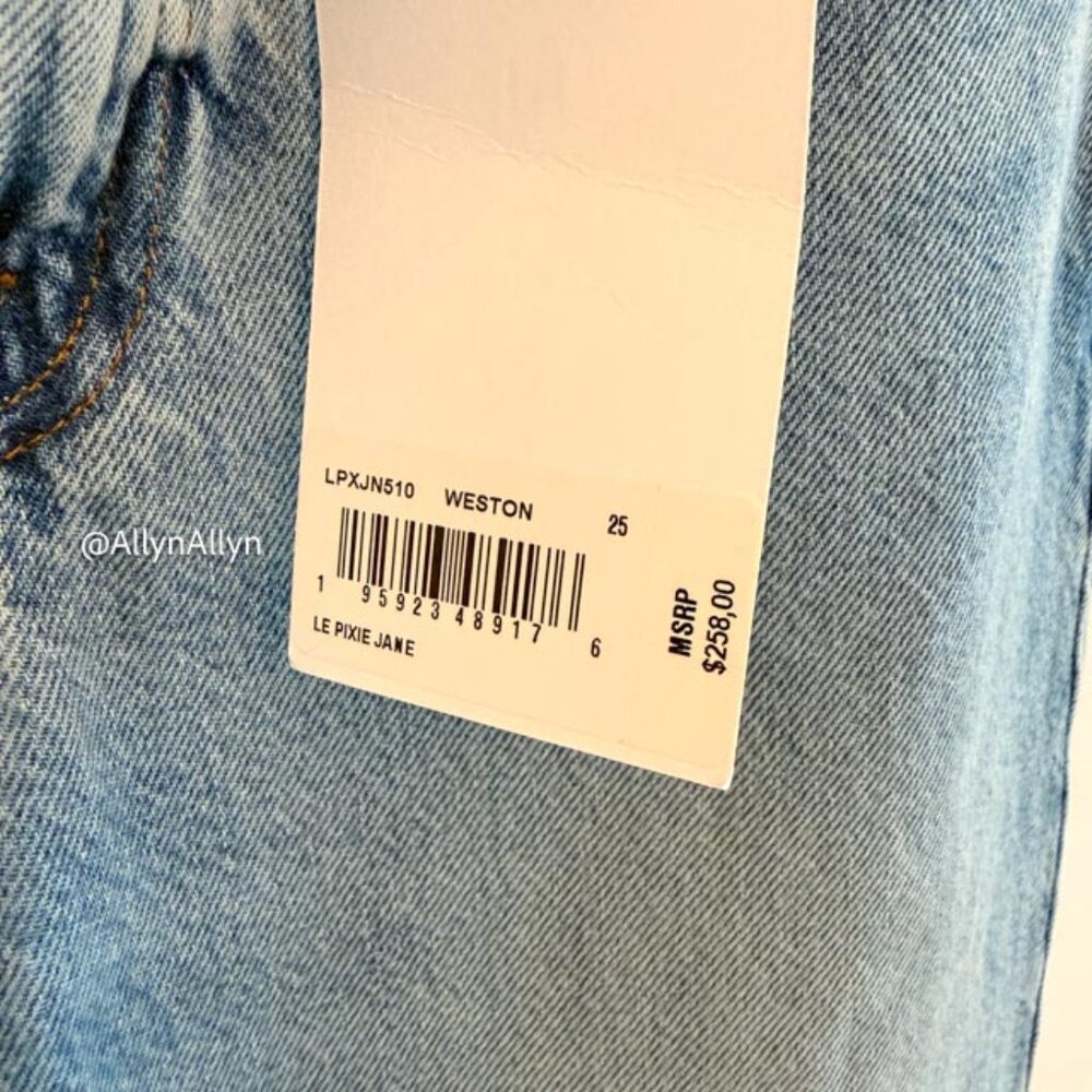 NWT FRAME Le Pixie Jane Straight Leg Jeans ("Weston" color), MSRP $258 - Picture 5 of 11